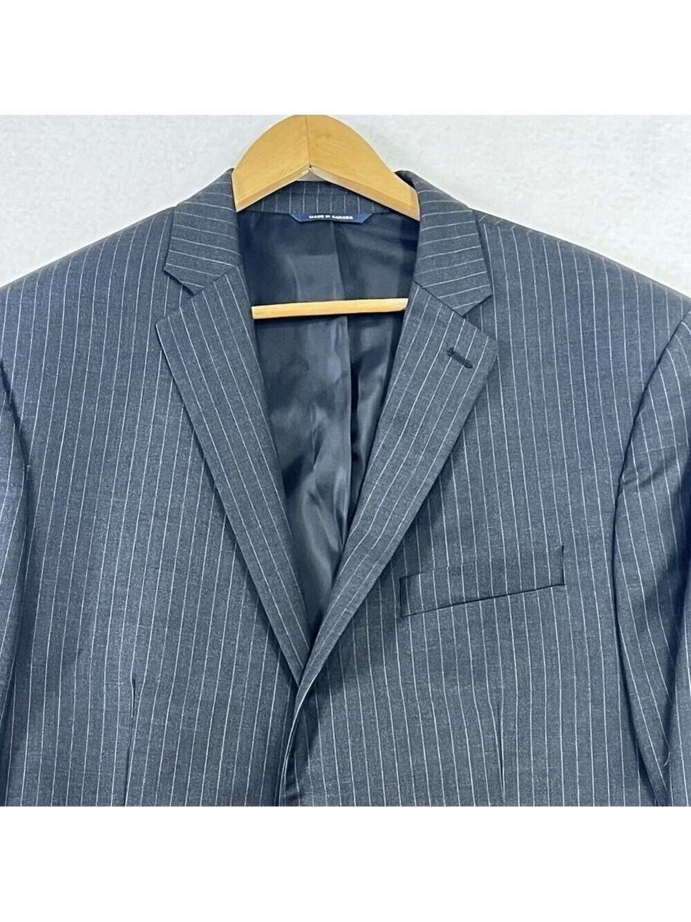 Ralph Lauren Mens Suit Jacket Sport Blazer Black Wool 44 L Dillards Exclusive
